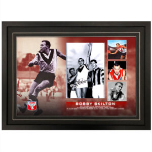 AFL - South Melbourne Swans "Bobby Skilton" Signed & Framed 8x10 Photo Display B