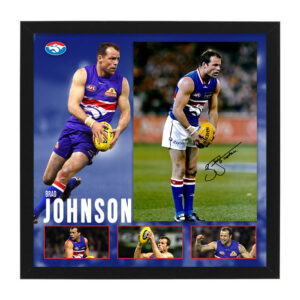AFL - Western Bulldogs "Brad Johnson" Signed & Framed 11x17 Photo Display
