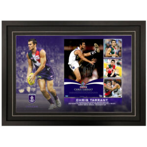 AFL - Fremantle Dockers "Chris Tarrant" Signed & Framed 8x10 Photo Display