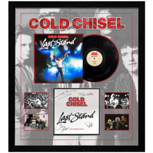 Music - Cold Chisel - Last Stand Signed & Framed Album Cover