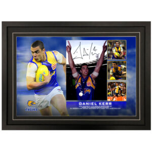 AFL - Westcoast Eagles "Daniel Kerr" Signed & Framed 8x12 Photo Display C