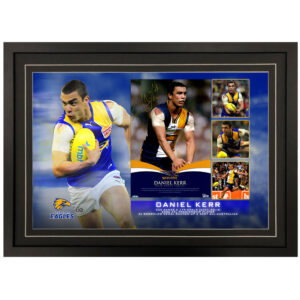 AFL - Westcoast Eagles "Daniel Kerr" Signed & Framed 8x12 Photo Display B