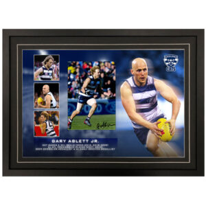 AFL - Geelong Cats "Gary Ablett Jnr." Signed & Framed 7x10 Photo Display