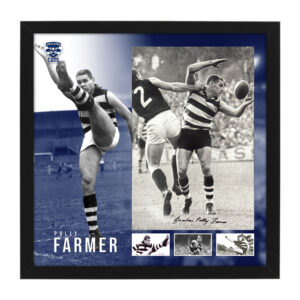 AFL - Geelong Cats "Graham Polly Farmer" Signed & Framed 11x17 Photo Display