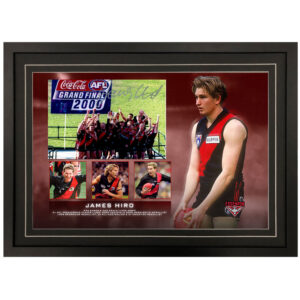 AFL - Essendon Bombers "James Hird" Signed & Framed 8x12 Photo Display F