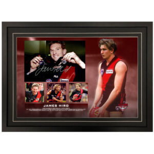 AFL - Essendon Bombers "James Hird" Signed & Framed 8x12 Photo Display E