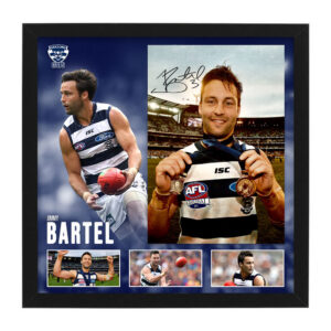 AFL - Geelong Cats "Jimmy Bartel" Signed & Framed 11x17 Photo Display B