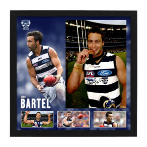 AFL - Geelong Cats "Jimmy Bartel" Signed & Framed 11x17 Photo Display C