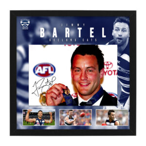 AFL - Geelong Cats "Jimmy Bartel" Signed & Framed 11x17 Photo Display D