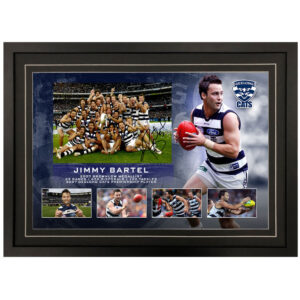 AFL - Geelong Cats "Jimmy Bartel" Signed & Framed 8x12 Photo Display