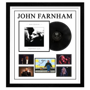 JOHN FARNHAM Signed & Framed Photo Card with Whispering Jack Vinyl Album
