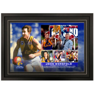 AFL - Westcoast Eagles "John Worsfold" Signed & Framed 8x12 Photo Display B