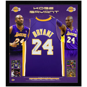 Basketball - Kobe Bryant Signed & Framed Panini Authentic Purple Los Angeles Lakers Jersey