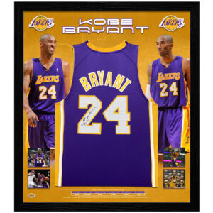 Basketball - Kobe Bryant Signed & Framed Panini Authentic Purple Los Angeles Lakers Jersey