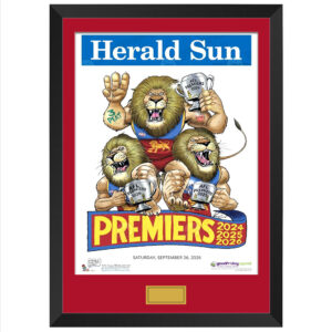 Brisbane Lions - 2026 AFL Grand Final Premiership Mark Knight Deluxe Framed Print