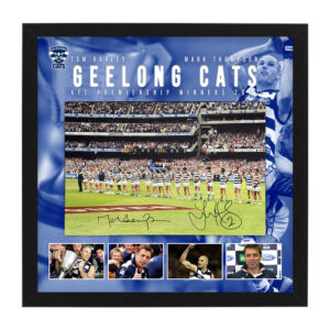 AFL - Geelong Cats "Tom Harley & Mark Thompson" Signed & Framed 11x17 Photo Display