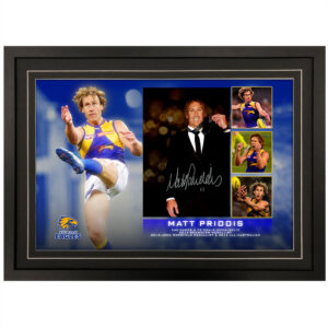 AFL - Westcoast Eagles "Matt Priddis" Signed & Framed 8x12 Photo Display B