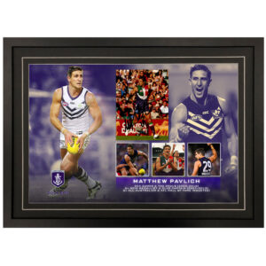 AFL - Fremantle Dockers "Matthew Pavlich" Signed & Framed 6x8 Photo Display