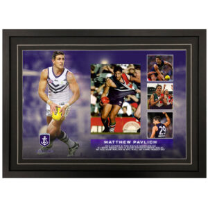 AFL - Fremantle Dockers "Matthew Pavlich" Signed & Framed 8x10 Photo Display