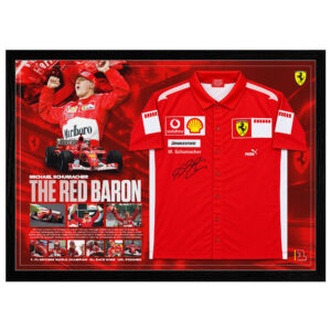 Formula 1 - Michael Schumacher Signed & Framed Pit Shirt