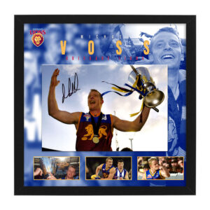 AFL - Brisbane Lions "Michael Voss" Signed & Framed 11x17 Photo Display B