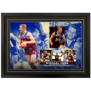 AFL - Brisbane Lions "Michael Voss" Signed & Framed 5x7 Photo Display