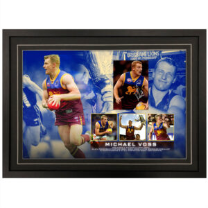 AFL - Brisbane Lions "Michael Voss" Signed & Framed 5x7 Photo Display