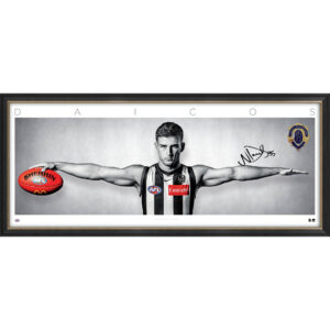 AFL – Collingwood Magpies- Nick Daicos Brownlow Signed and Framed Full Size Wings