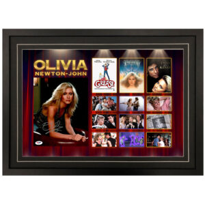 Olivia Newton-John - Signed & Framed 8x10 Movie Collage Display (PSA)