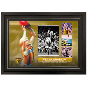 AFL - Hawthorn Hawks "Peter Knights" Signed & Framed 8x12 Photo Display