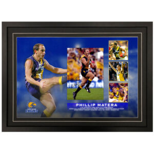AFL - Westcoast Eagles "Phillip Matera" Signed & Framed 8x12 Photo Display