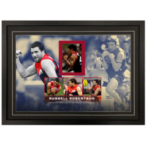 AFL - Melbourne Demons "Russell Robertson" Signed & Framed 4x6 Photo Display