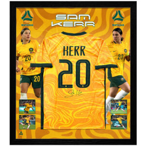 Soccer – Sam Kerr Signed & Framed Matildas Jersey