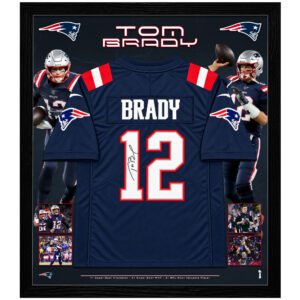NFL – Tom Brady Signed & Framed New England Patriots Jersey