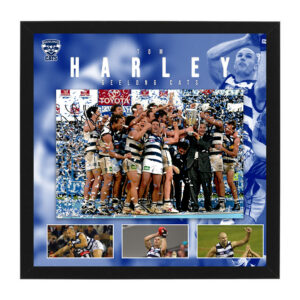 AFL - Geelong Cats "Tom Harley" Signed & Framed 11x17 Photo Display
