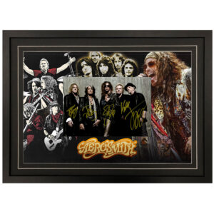 Music - Aerosmith Band Signed & Framed 8x10 Photo Display