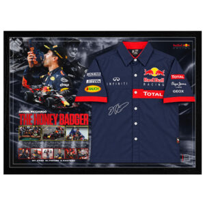 Formula 1 - Daniel Ricciardo Signed & Framed Pit Shirt