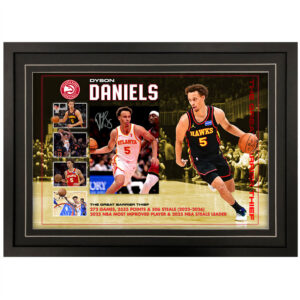 Atlanta Hawks – Dyson Daniels Signed & Framed 8x10 Photo Display