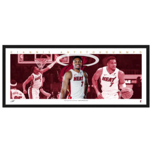 NBA Giannis Antetokounmpo Miami Heat Mini Wings Framed Print