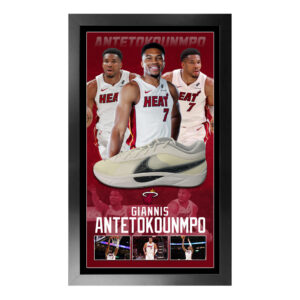 Basketball - Giannis Antetokounmpo Signed & Framed Shoe (Beckett Hologram)