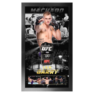 UFC - Ian "Machado" Garry Signed & Framed UFC Glove (Beckett)