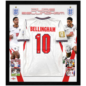 Soccer – Jude Bellingham Signed & Framed England World Cup Jersey (Beckett)