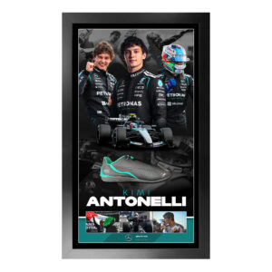 Formula 1 - Kimi Antonelli Signed & Mercedes Framed Race Shoe