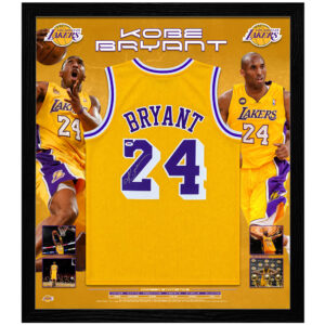 Basketball - Kobe Bryant Signed & Framed Los Angeles Lakers Jersey (PSA/DNA)