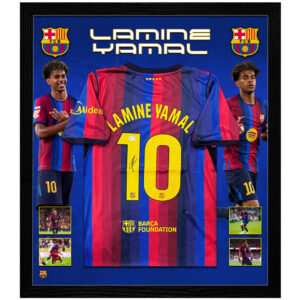 Soccer – LAMINE YAMAL Signed & Framed Barcelona 2026 Jersey (Beckett)