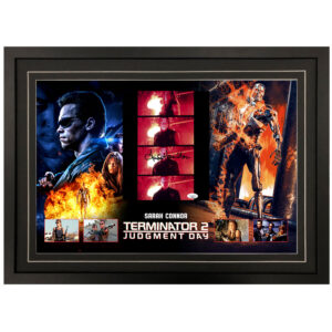 Linda Hamilton - "Terminator 2: Judgement Day" Signed & Framed 8x10 Photo Display (JSA)