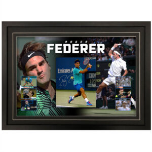 Tennis - Roger Federer Signed & Framed 8x10 Photo Display