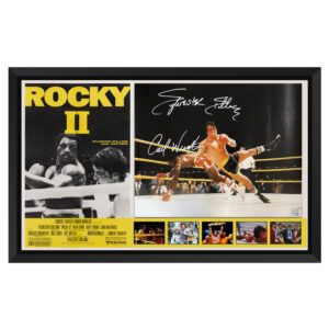 Sylvester Stallone & Carl Weathers Signed & Framed "Rocky 2" 16x20 Photo (ASI)