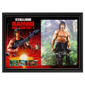 Sylvester Stallone Signed & Framed "Rambo Part 2" 16x20 Photo (ASI)