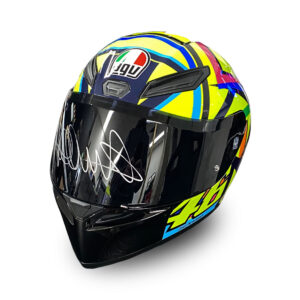 VALENTINO ROSSI - HAND SIGNED AGV K1 S ROSSI 2017 RACE HELMET
